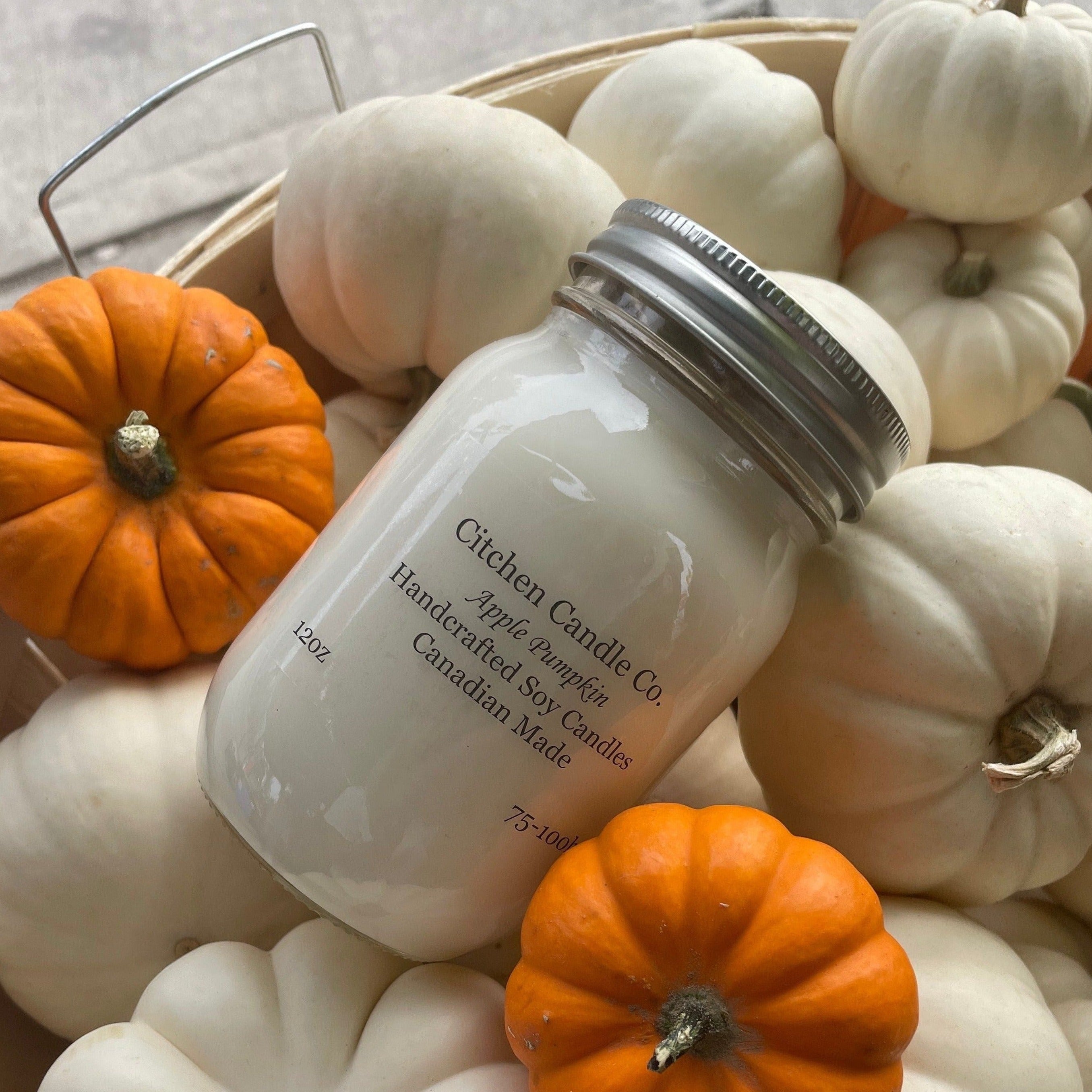 12oz Apple Pumpkin Scented Soy Candle