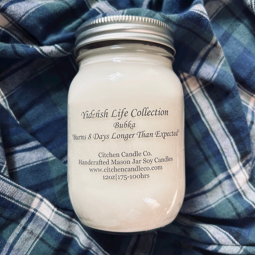 12oz Bubka Scented Soy Candle | The Yiddish Life Collection