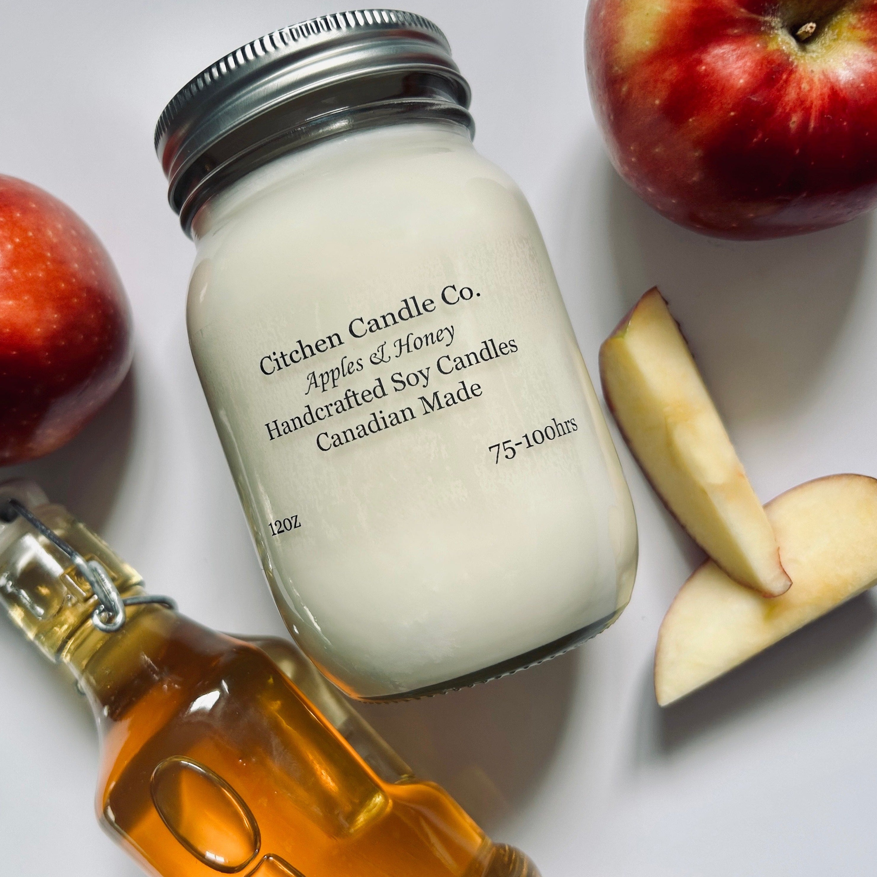 12oz Apples & Honey Scented Soy Candle