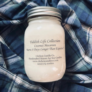 12oz Coconut Macaroon Scented Soy Candle